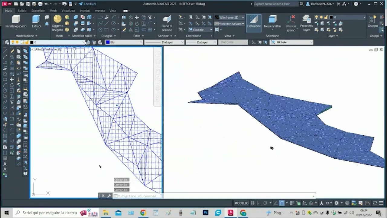B2   AutoCad 3D   piani quotati e curve di livello