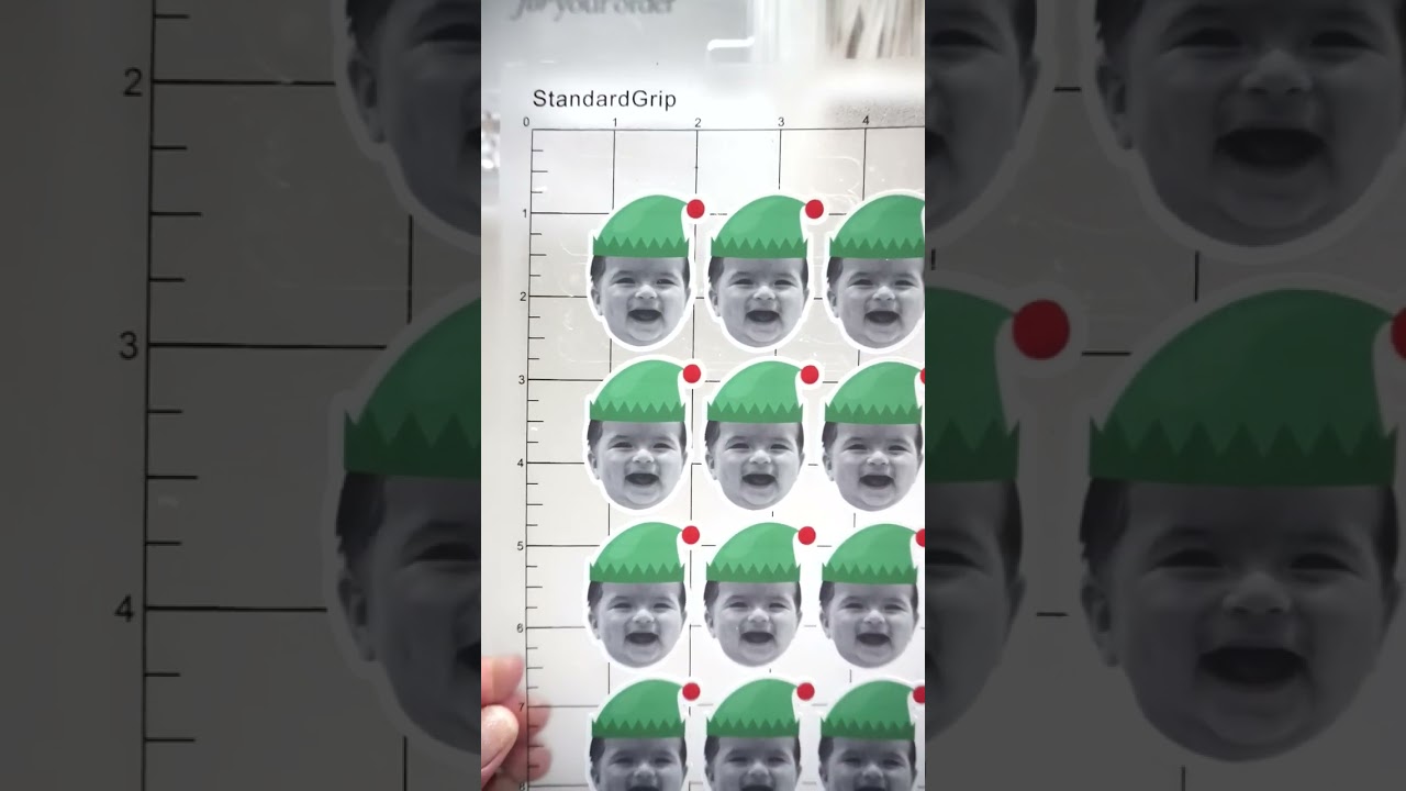 Christmas Personalized Elf Hat Cupcake Toppers BTS