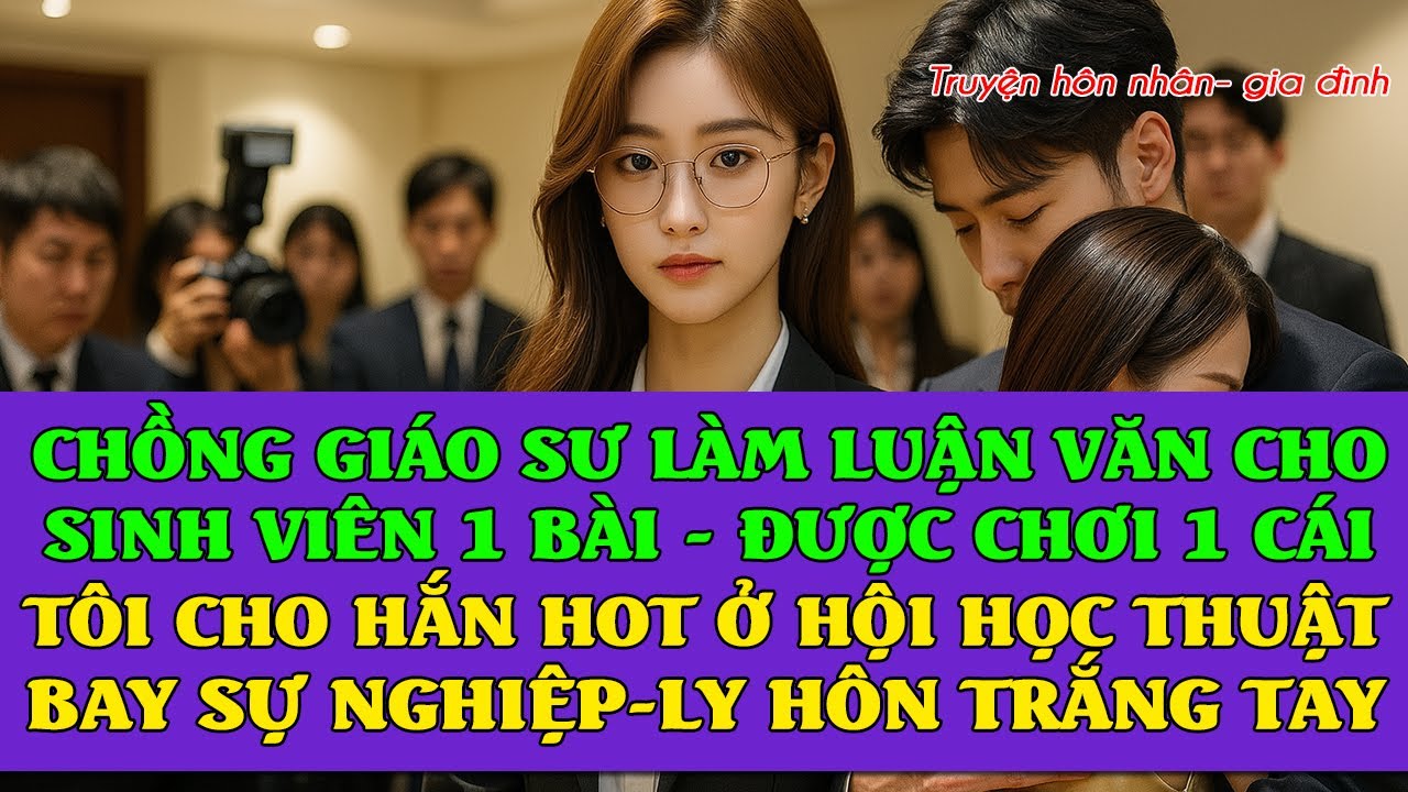 Chồng giáo sư giúp sinh viên viết luận văn, 1 lần 1 phát -TÔI CHO HẮN SÁNG NHẤT- LY HÔN HẮN MẤT SẠCH