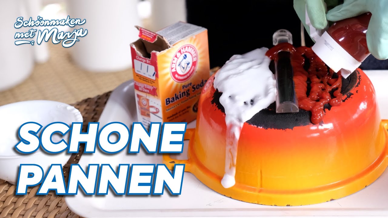 YouTube schoonmaak hacks: Panbodems schoonmaken met ketchup 🍅 Schoonmaken met Marja Middeldorp