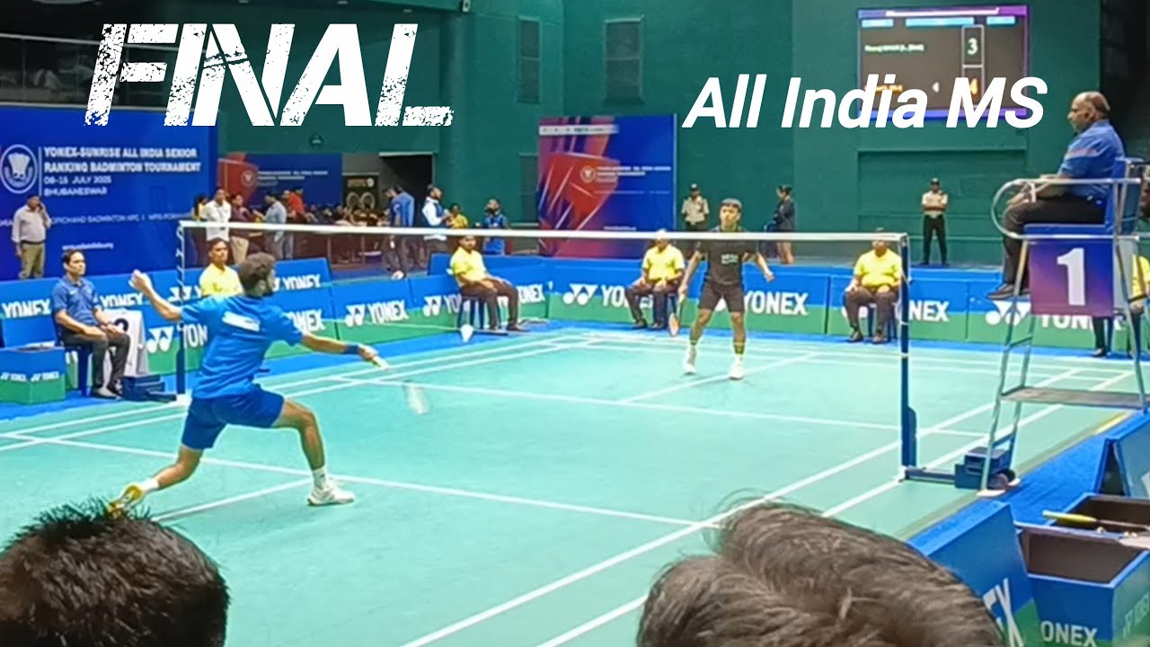 MS FINAL | Ginpaul Sonna vs Manraj Singh | All India Senior Ranking Badminton 2025 in Bhubaneswar