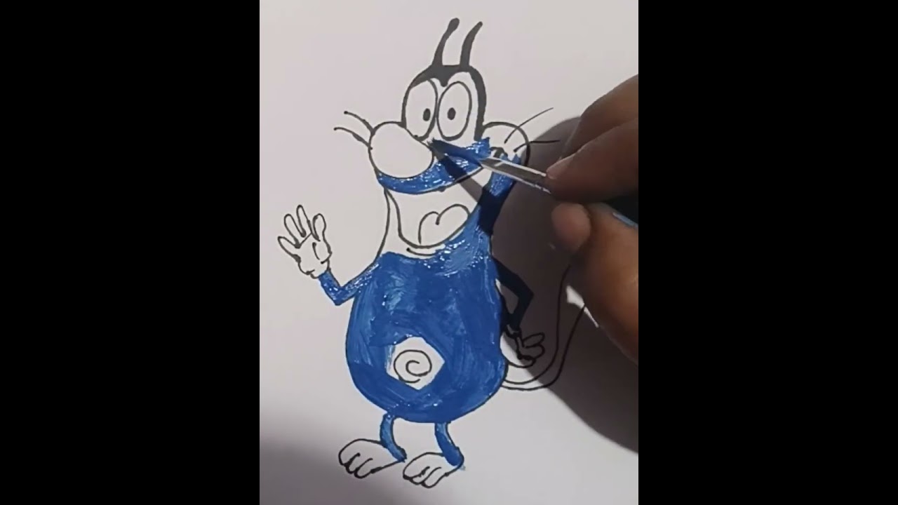 Learn how  to draw  Oggy 