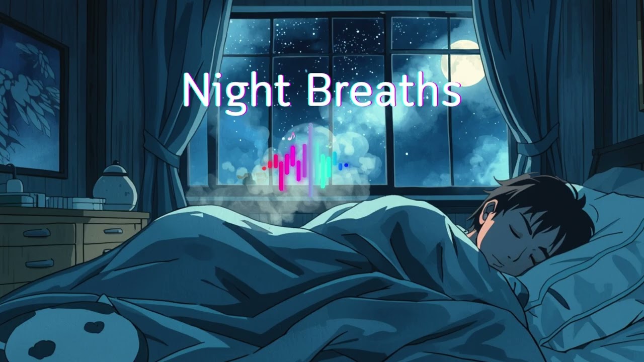 Night Breaths 🌙 Deep Sleep Music & Dreamy Piano Lo-fi [Relaxing Ambient]