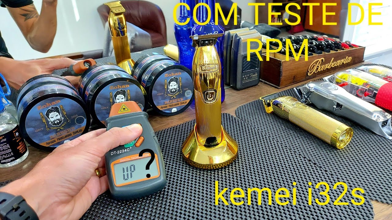 KEMEI I32S  REVIEW COM TESTE DE RPM    #KEMEI_I32S#SKELETON#KEMEI#TESTE_DE_RPM