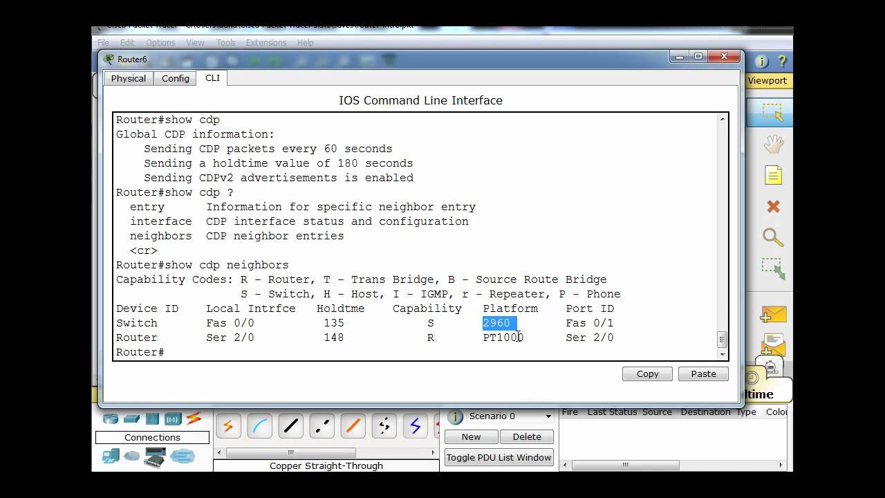CDP - Cisco Discovery Protocol with Packet Tracer
