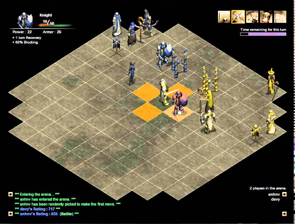 Tactics Arena Online (TAO) - anhnv versus davy (game 2/2)