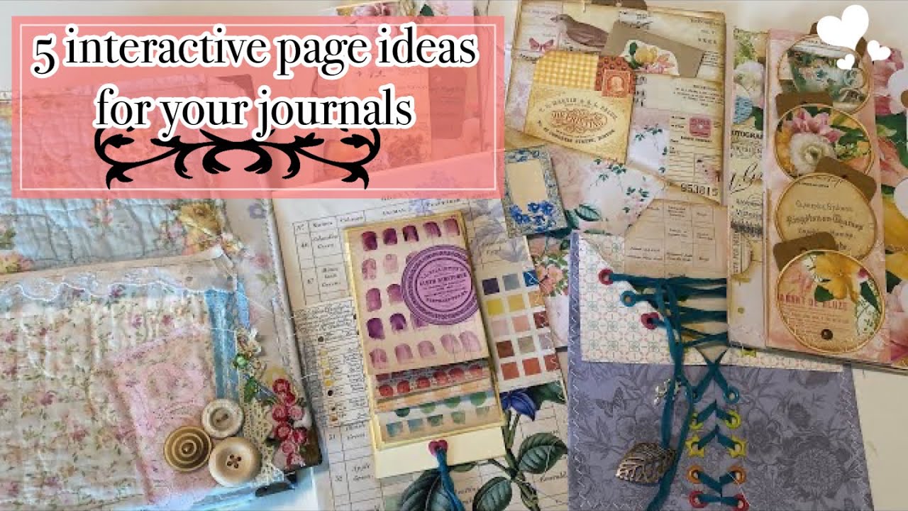 5 interactive page ideas for your journals