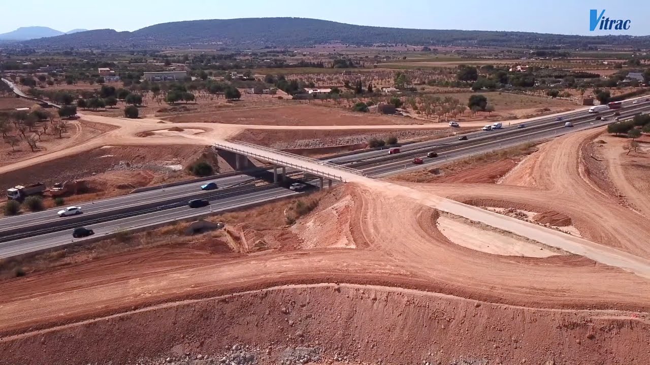 Obra enlace autopista M a 13, Pk  14'800