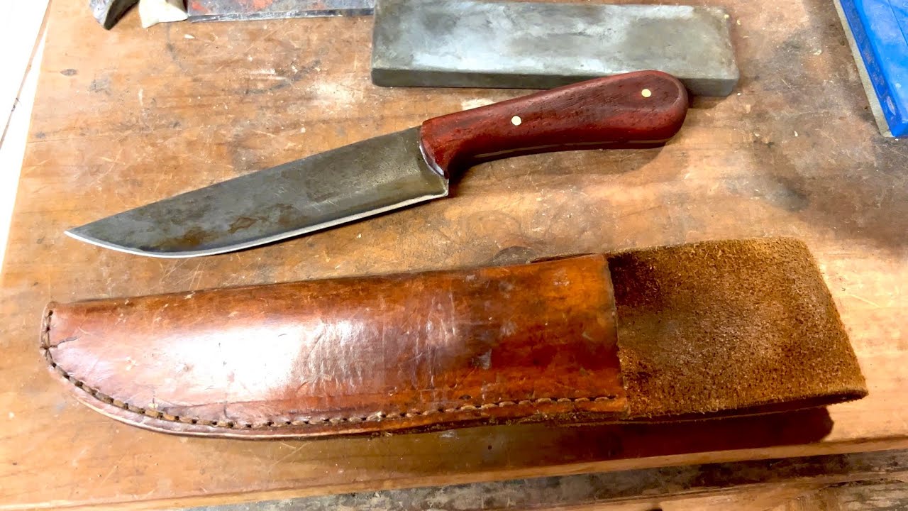 Forcing a patina on a carbon steel knife blade