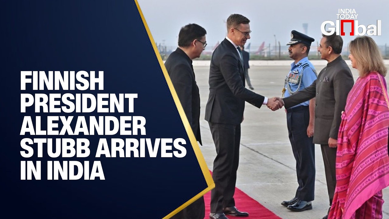 LIVE: Finland President Alexander Stubb Arrives in New Delhi for Four-Day India Visit