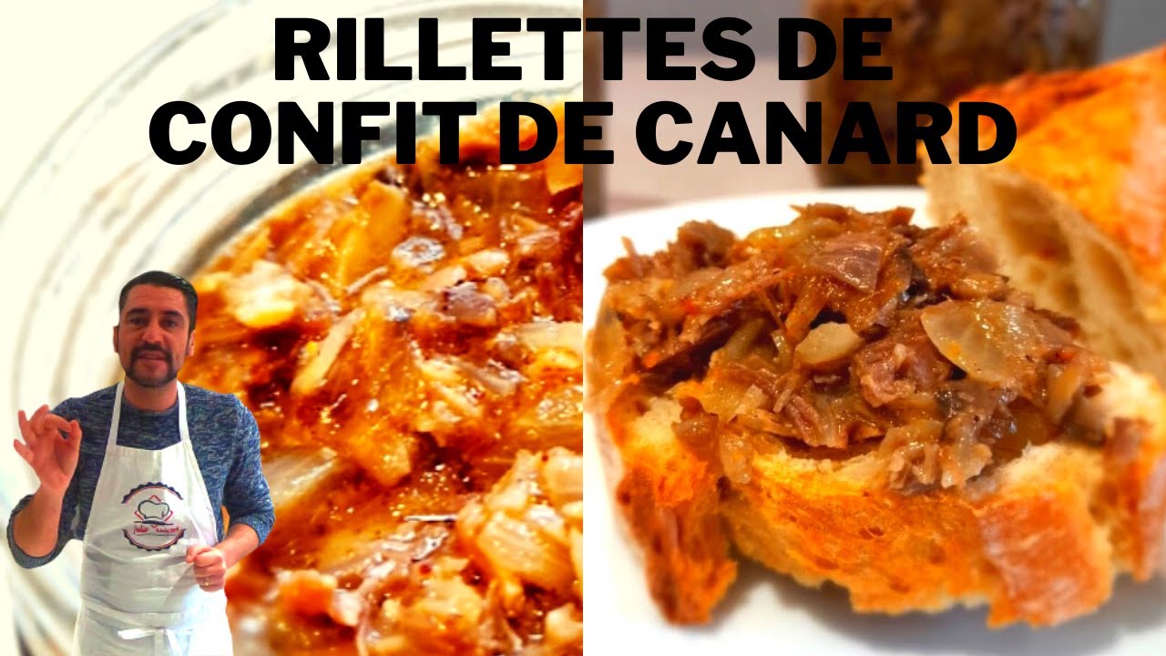 RECETTE : RILLETTES DE CONFIT DE CANARD HYPER FACILE 🦆