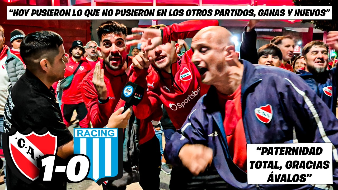 REACCI&Oacute;N CON HINCHAS 🎙👹 - INDEPENDIENTE 1-0 RACING - FECHA 13 - LIGA ARGENTINA - APERTURA🏆
