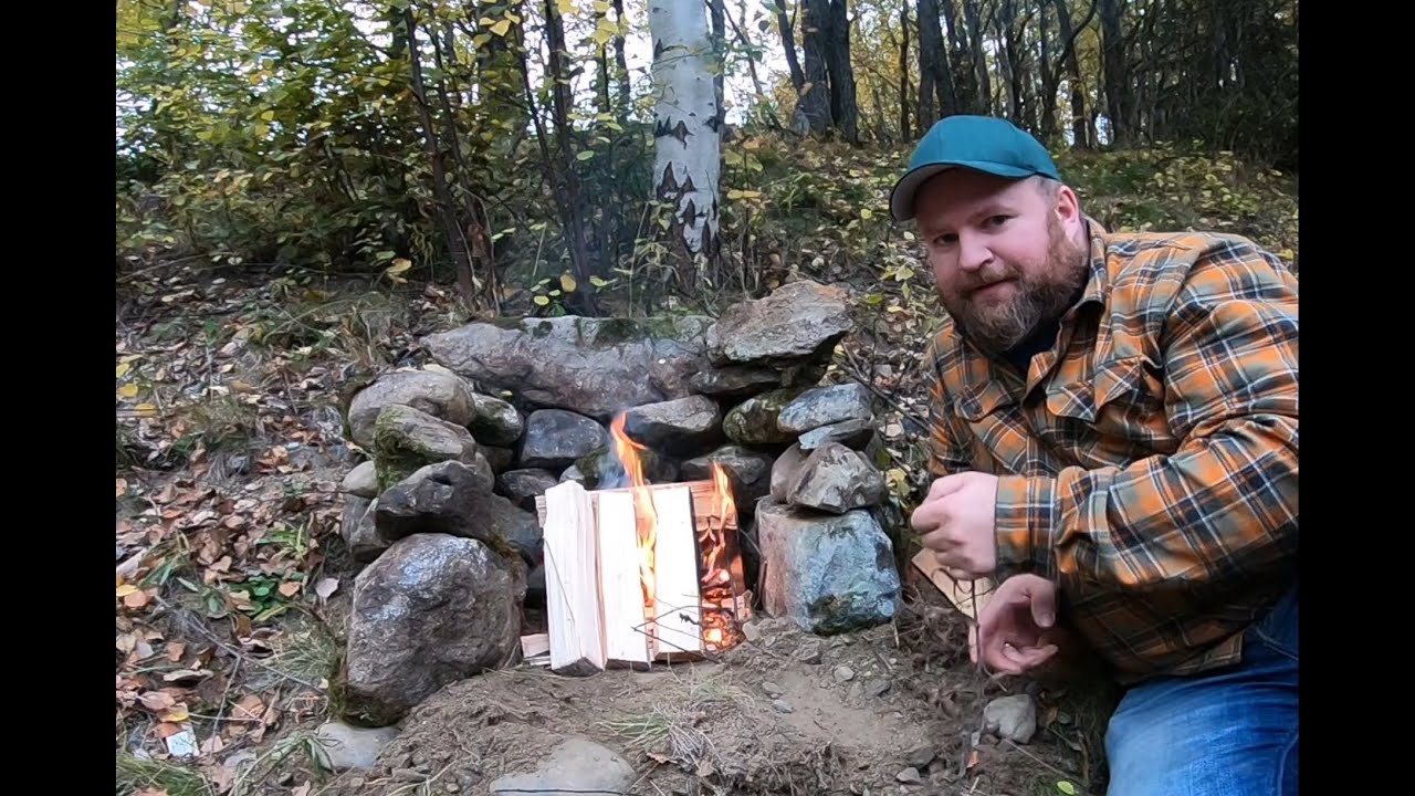 I built a small fireplace in my backyard to get my self going.