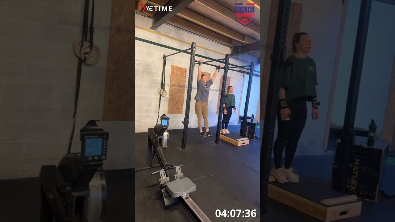 Ophélie tavernier wod 1 team inter Crossfit safe 