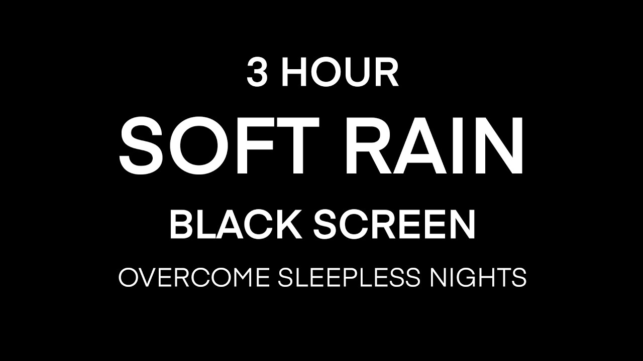 Rain Sounds to Sleep FAST | Black Screen No Thunder | Instant Relaxation & Better Sleep