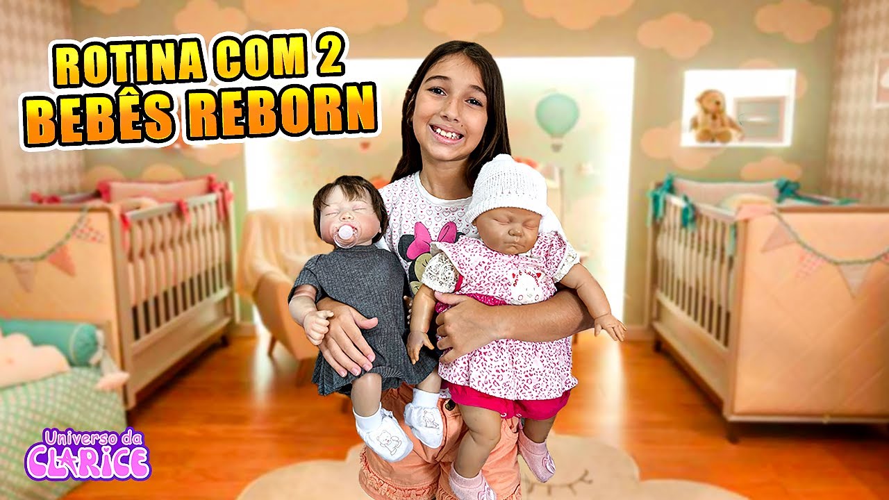 ROTINA DA MANHÃ COM 2 BEBÊS REBORN / UNIVERSO DA CLARICE