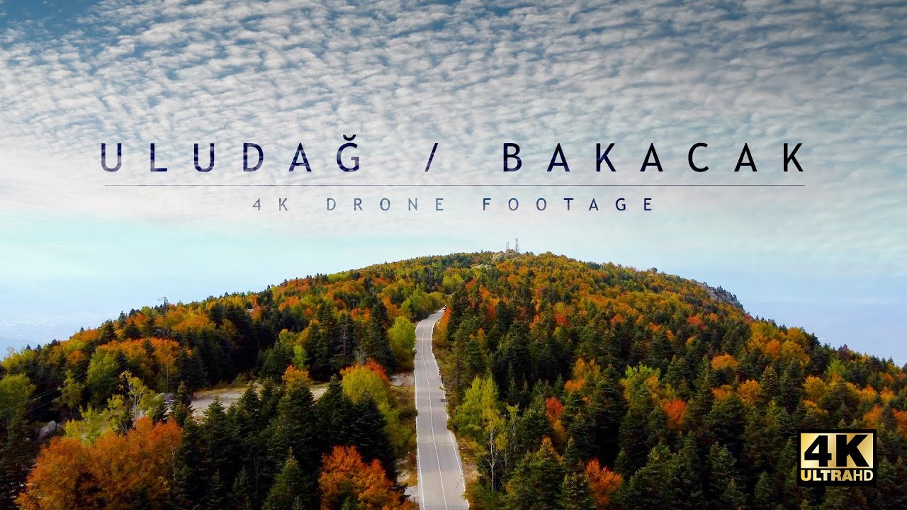 Sonbaharda Uludağ Bakacak / Bursa Uludag Bakacak in autumn / 4K Drone footage