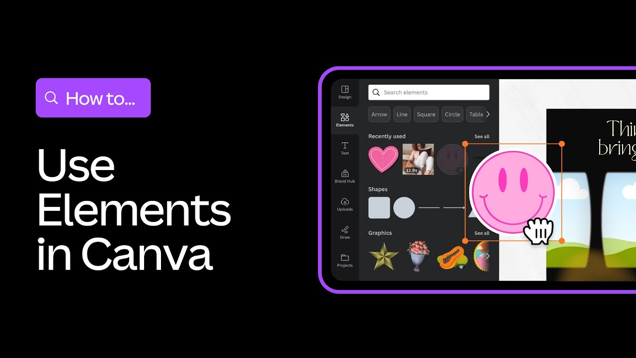 Use Elements | Canva Design Skills for Students | Canva for Education