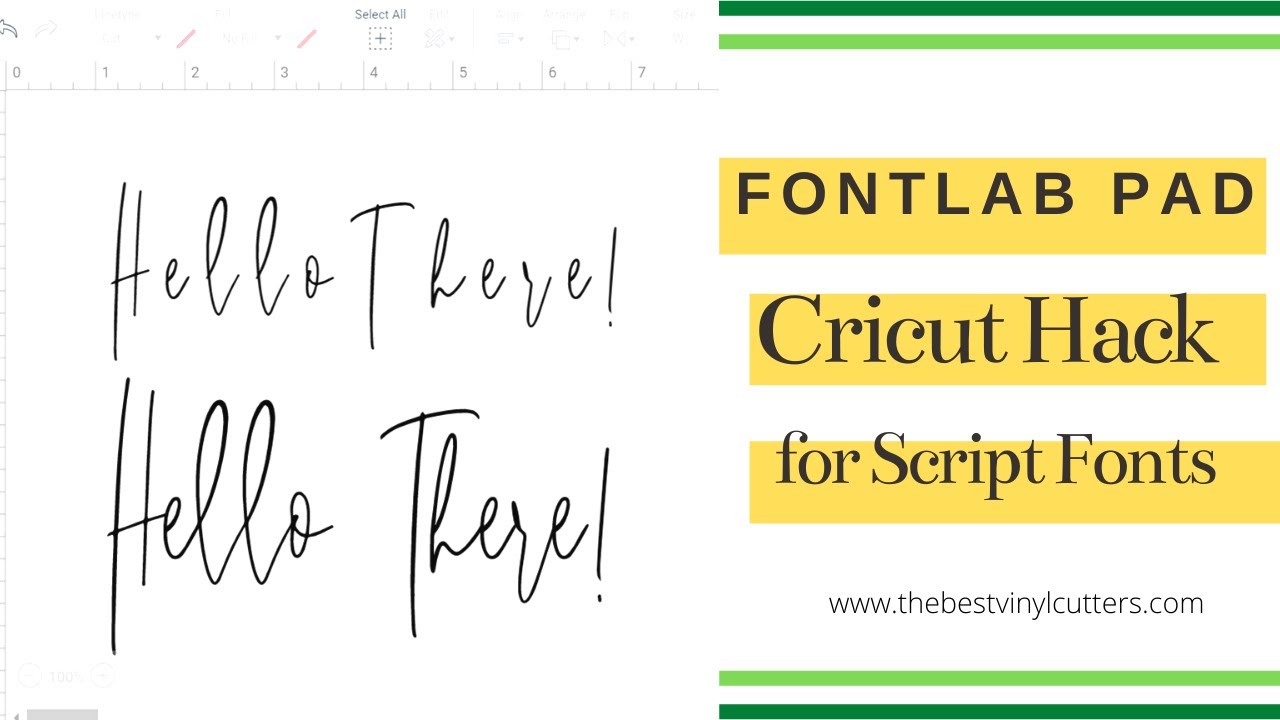 Fontlab Pad Cricut Hack - Use Fontlab Pad for your Script Fonts (instead of Cricut Design Space)