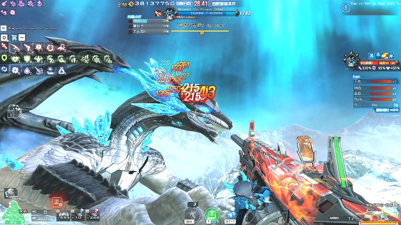 #CFQQ: AA-12 Buster Hexa Core Fire - Rồng băng Abyssal Siêu Khó