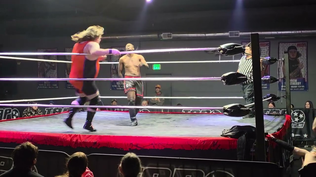  4 way with TAP champion Gregory McDaniel, Dikembe Cole,  Party Panda @TennesseeAllProWrestling 