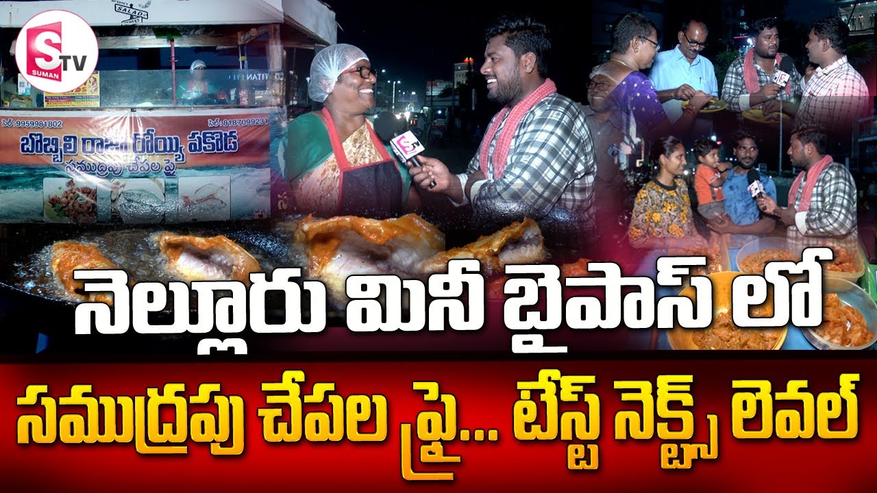 నెల్లూరు మినీ బైపాస్ లో సముద్రపు చేపల ఫ్రై... టేస్ట్ నెక్స్ట్ లెవెల్  I Suman tv Nellore
