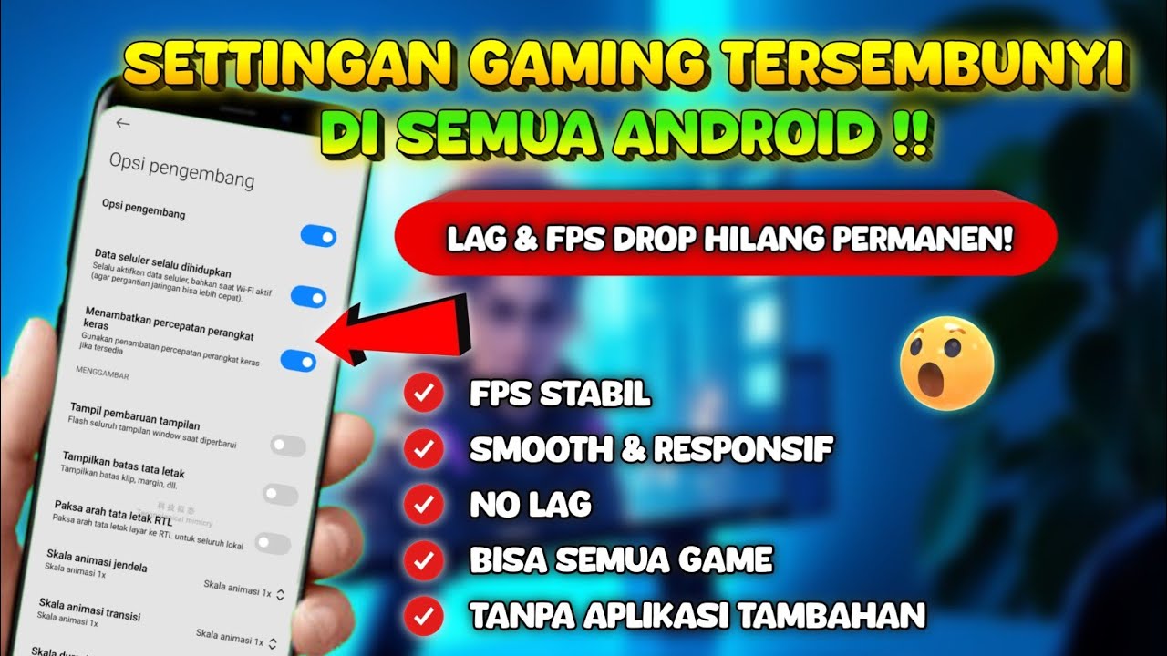 Settingan Opsi Pengembang Untuk Meningkatkan Performa Gaming Pada Android Terbaru🔥