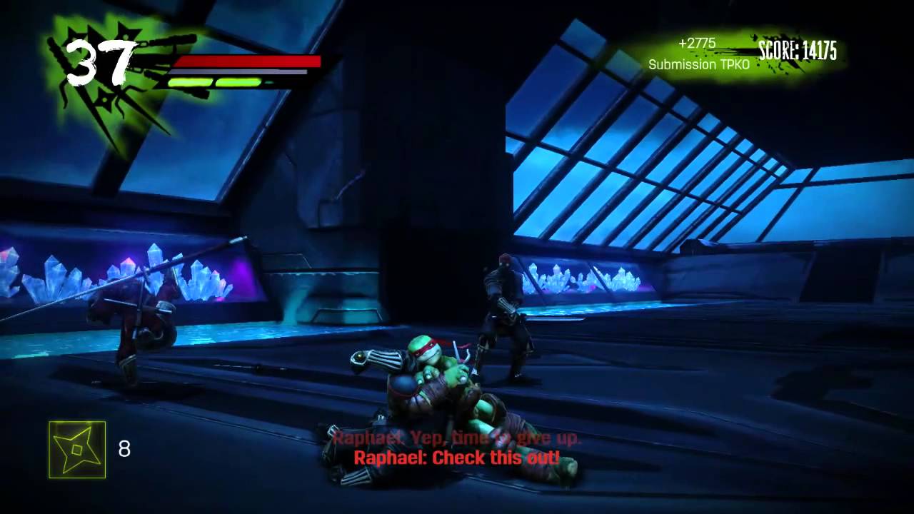 TMNT : OOTS - Shredder's Lair Challenge Mode - Raphael
