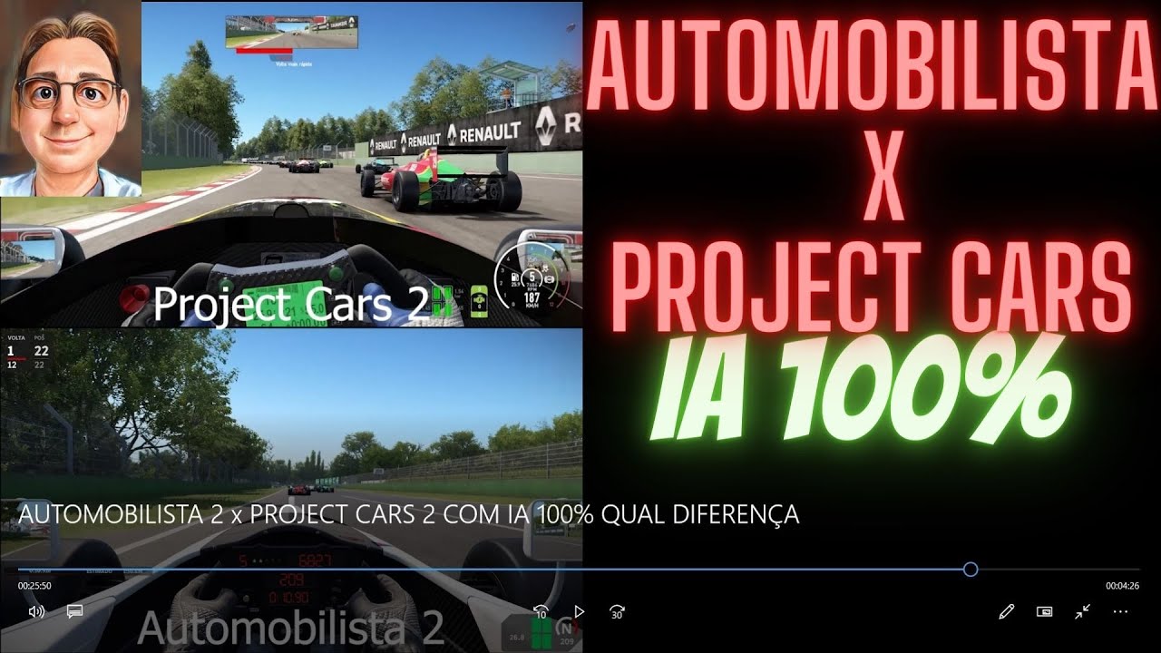 SIMULADOR Qual o melhor AUTOMOBILISTA 2 X PROJECT CARS 2