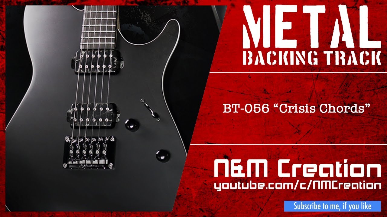 Emotional Modern Metal Backing Track in Dm | BT-056