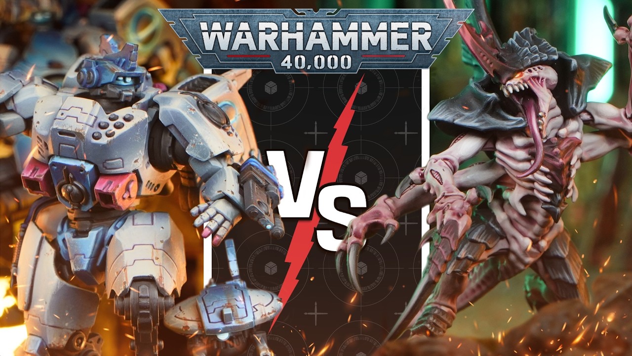 *NEW UNITS* Tyranids vs T'au Empire | Warhammer 40k Battle Report