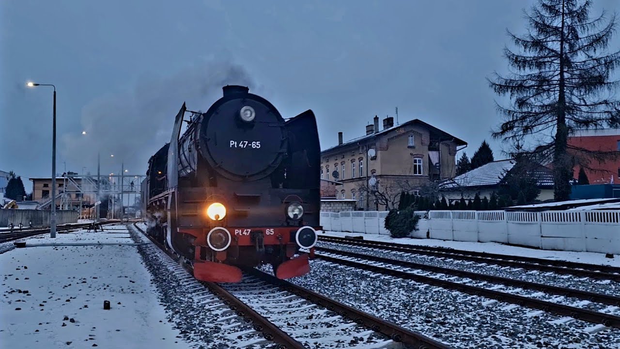 Pt47-65 z pociągiem osobowym 77818 Zbąszynek - Wolsztyn, 17.01.2024.