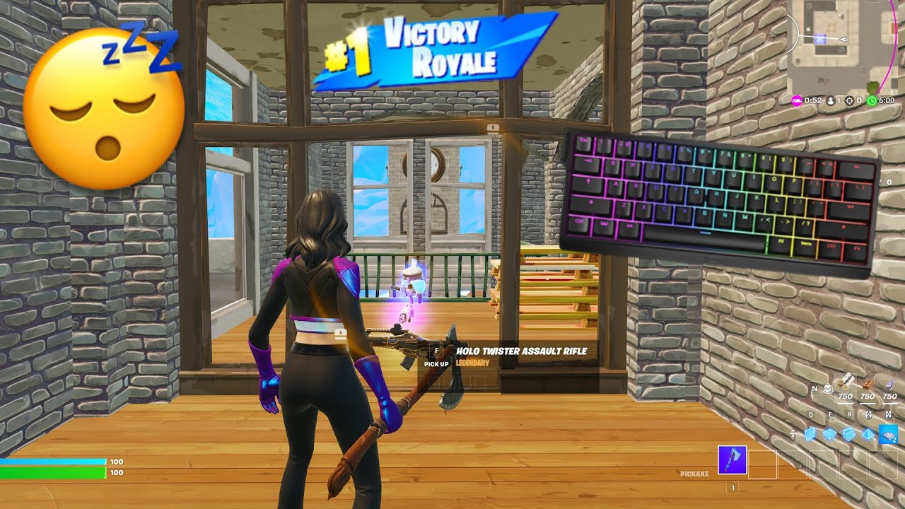 [4k] Fortnite Keyboard ASMR | Tilted ZoneWars Gameplay in Fortnite | RARE Agency Renegades Pack