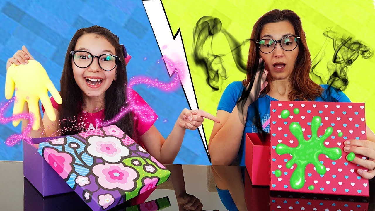 DESAFIO DA CAIXA MISTERIOSA DE SLIME (MYSTERY BOX SLIME CHALLENGE) | Luluca