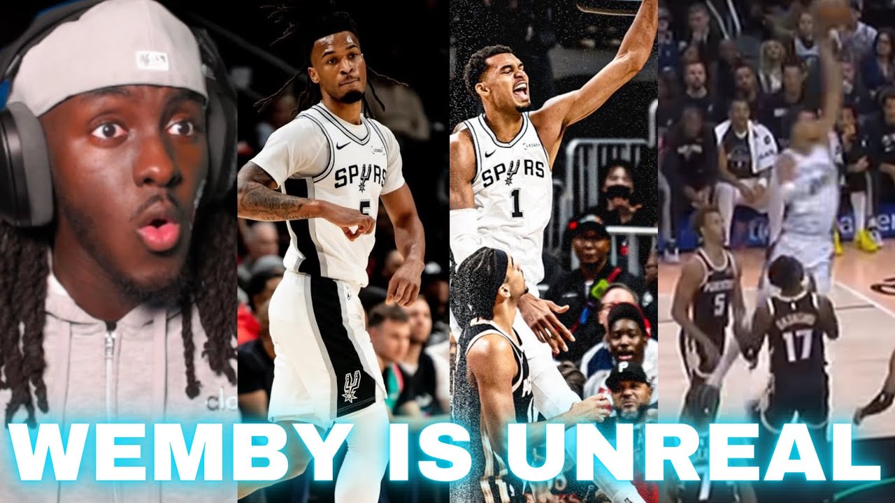 WEMBY WENT CRAZY IN 21 MINS.. Spurs Vs Hawks Highlights Reaction