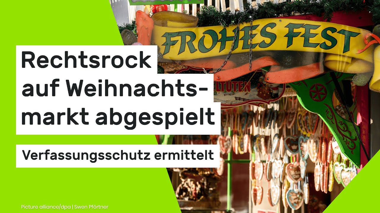 Otterndorf: Rechtsrock auf Weihnachtsmarkt abgespielt - Verfassungsschutz ermittelt