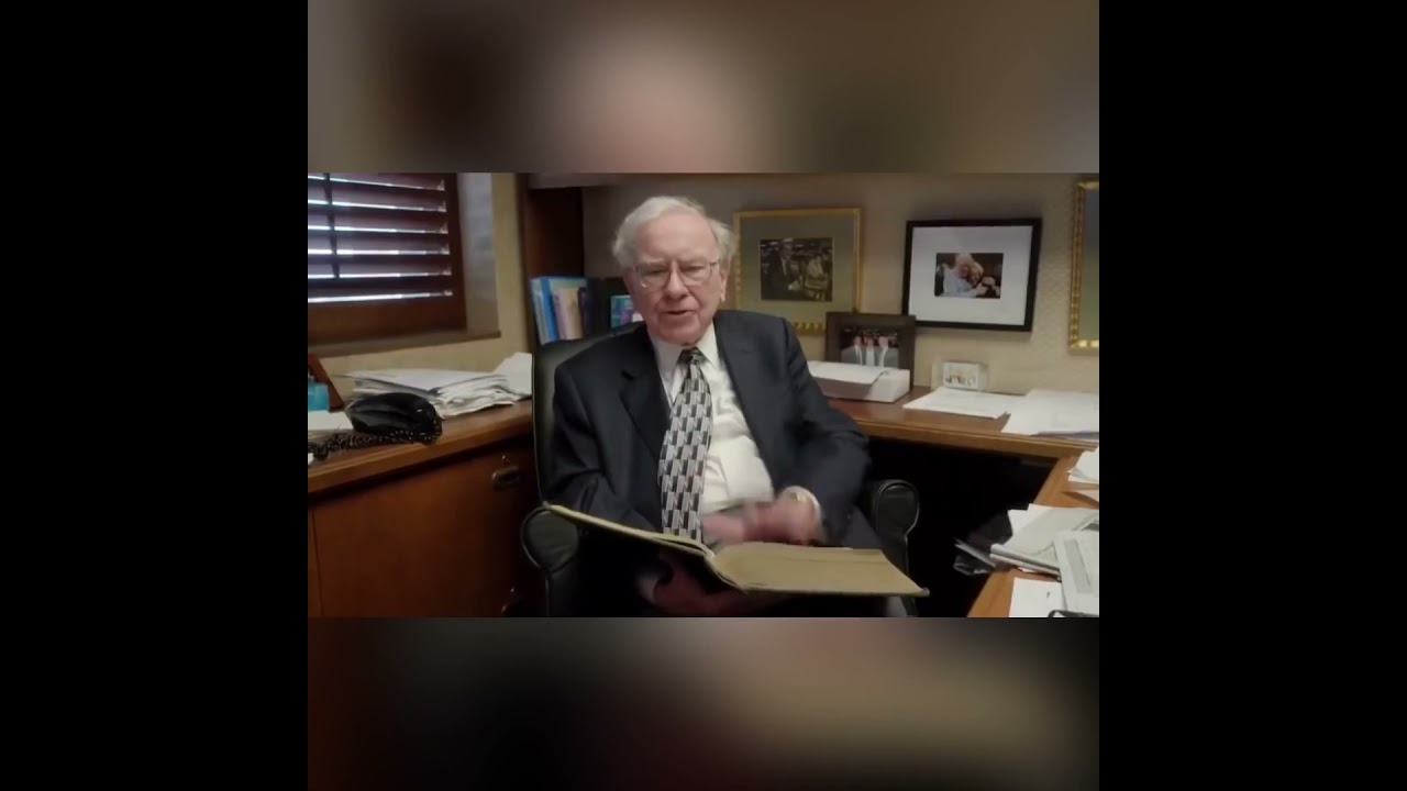 Warren Buffett Reading Scene