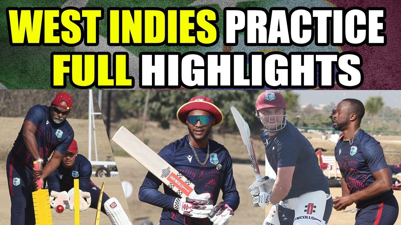 West Indies team practice highlights | Updates from Multan Cricket Stadium