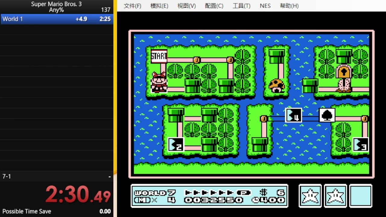 Super Mario Bros.3 Any% Speedrun in 4:16