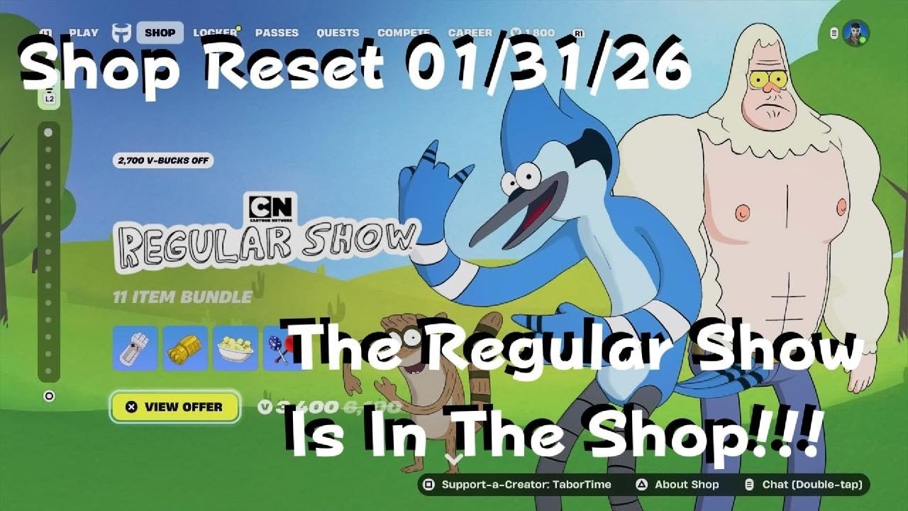 #RegularShow x #Fortnite Is HERE!!!