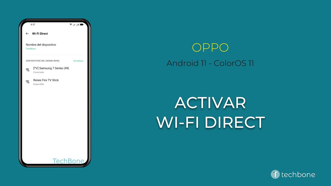 Activar Wi-Fi Direct - Oppo [Android 11 - ColorOS 11]