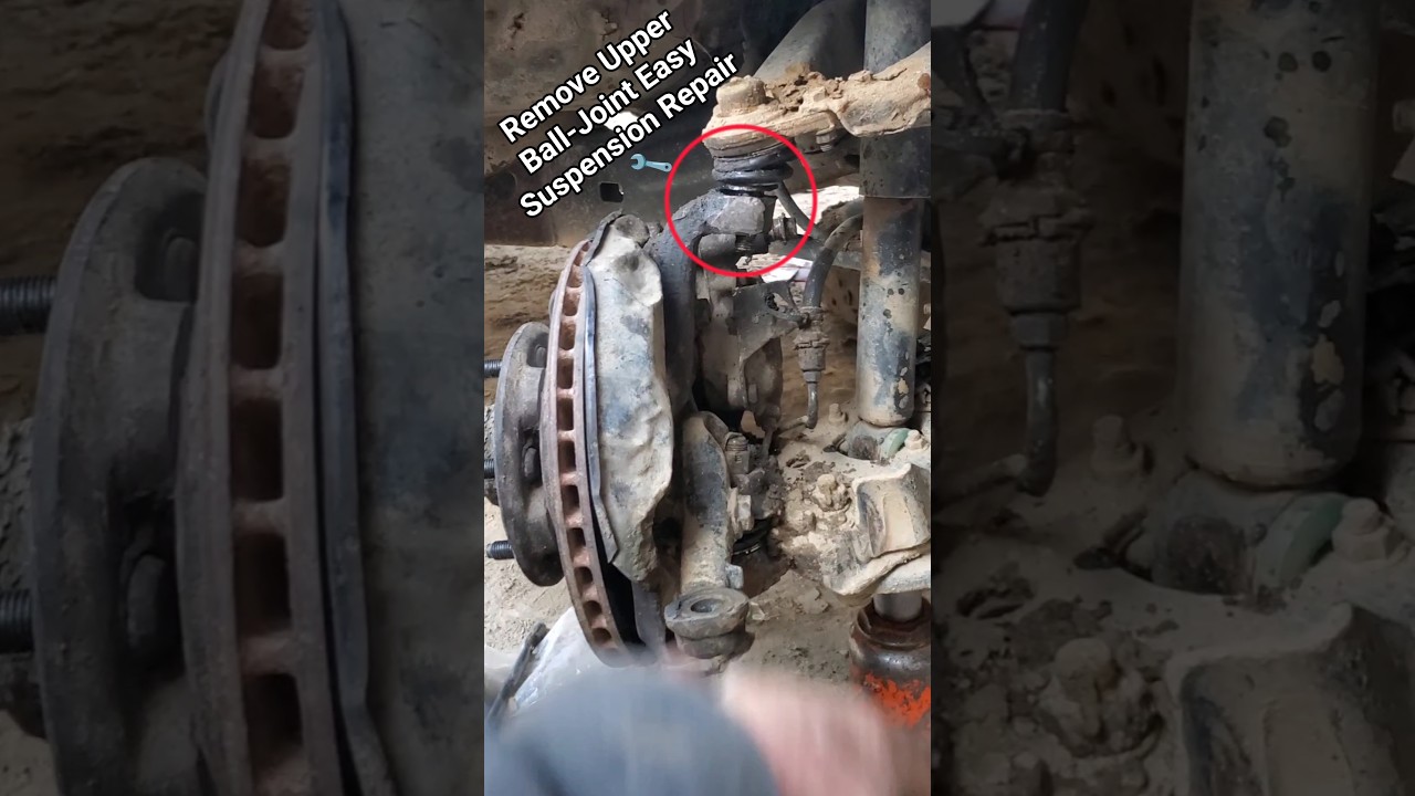 Remove Upper Ball-Joint!Easy Suspension Repair 🔧 #youtube #shorts #balljoint