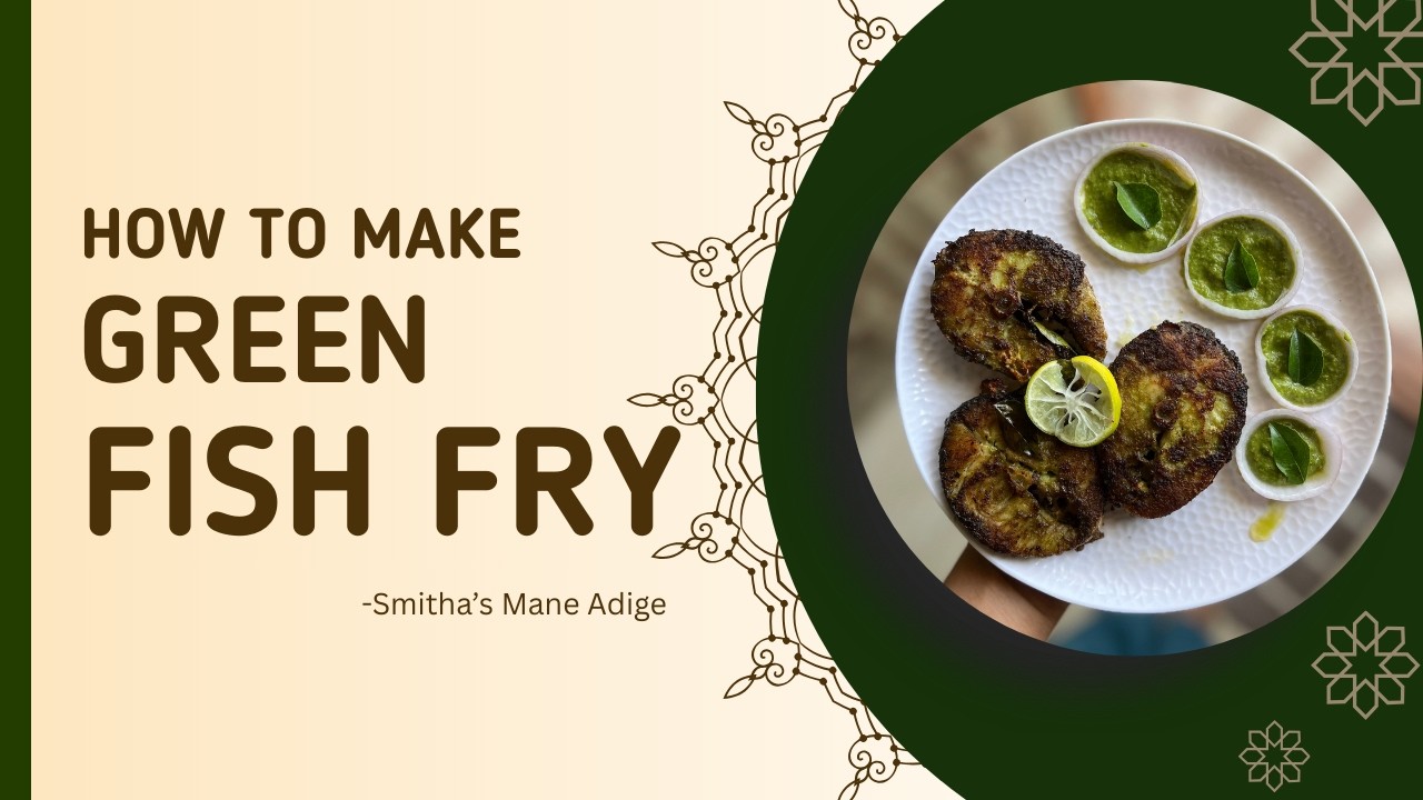 Fish Green Masala Fry|Green Fish Fry masala in Kannada|Kande Fish Fry|Green Masala|Mangalore cuisine