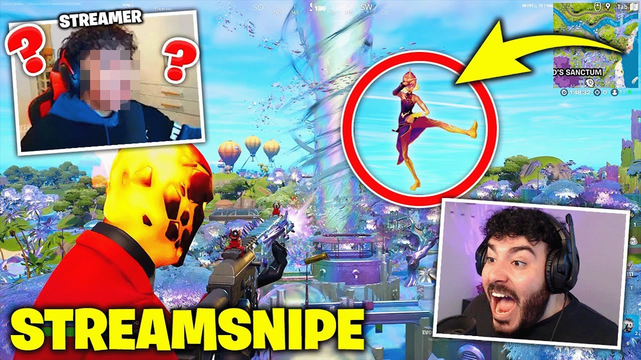 Ich STREAMSNIPE IHN ANONYM bis er FORTNITE LÖSCHT und ALLES ZERSTÖRT ...
