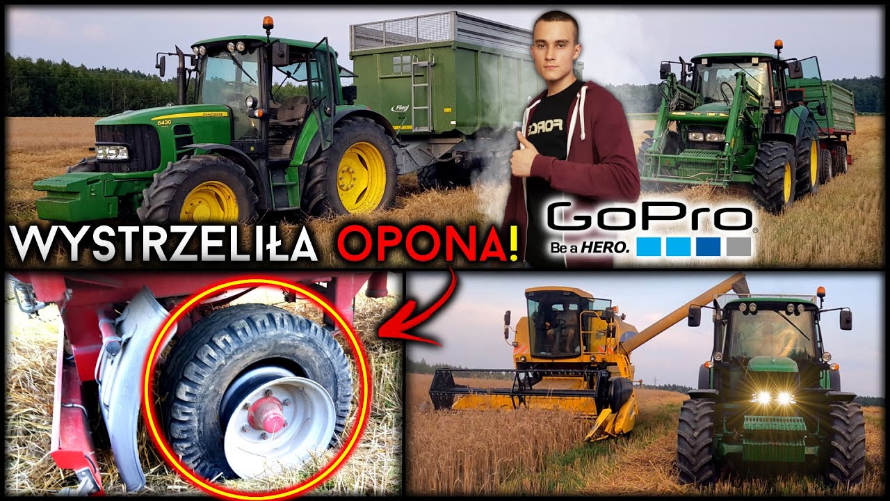 WYSTRZELIŁA OPONA W PRZYCZEPIE! - Żniwa 2021 ☆ MKVlog [#7]☆