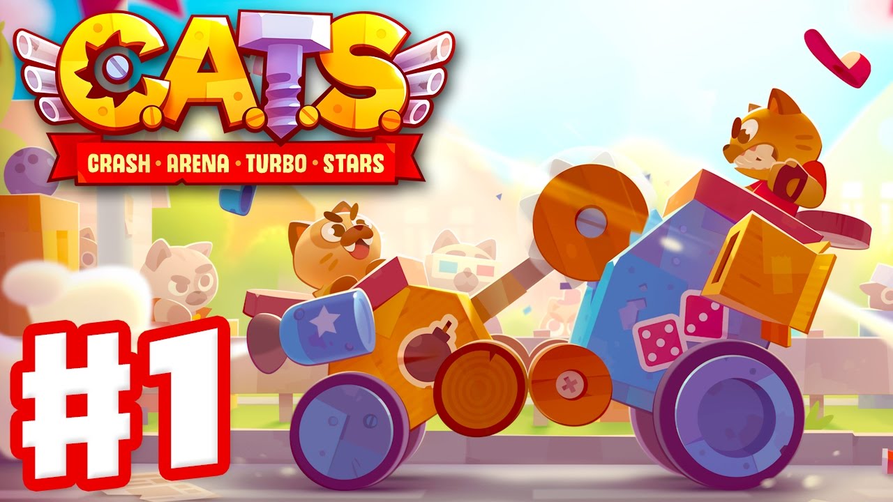 CATS: Crash Arena Turbo Stars - Gameplay Walkthrough Part 1 - Build & Battle Robots! (iOS, Android)