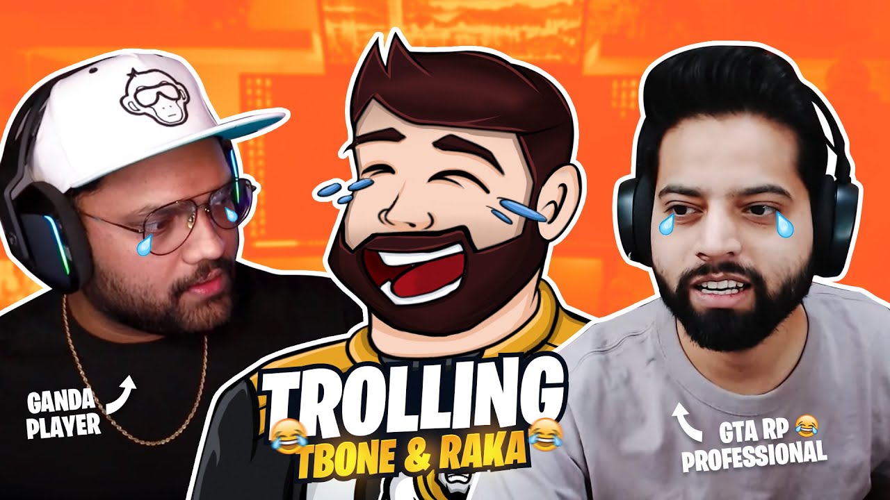 10 Minutes of TROLLING Tbone and RakaZone! 😂 | Funny Highlights - 8bit Goldy
