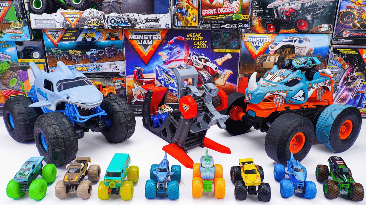Monster Jam Collection Unboxing Review | Toy Diecast Monster Truck Racing Tournament