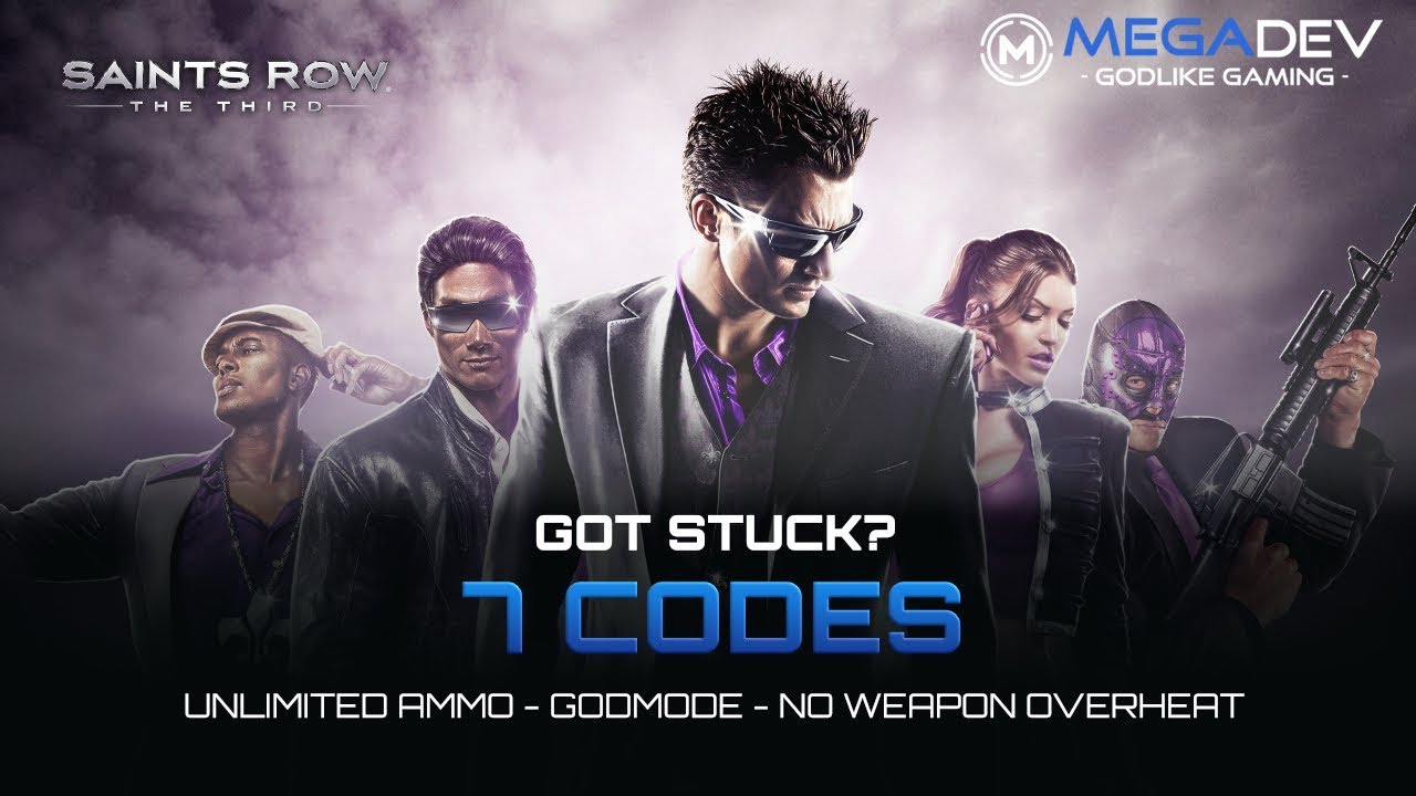 SAINTS ROW THE THIRD Cheats: No Weapon Overheat, Godmode, Add Money, ... | Trainer by MegaDev