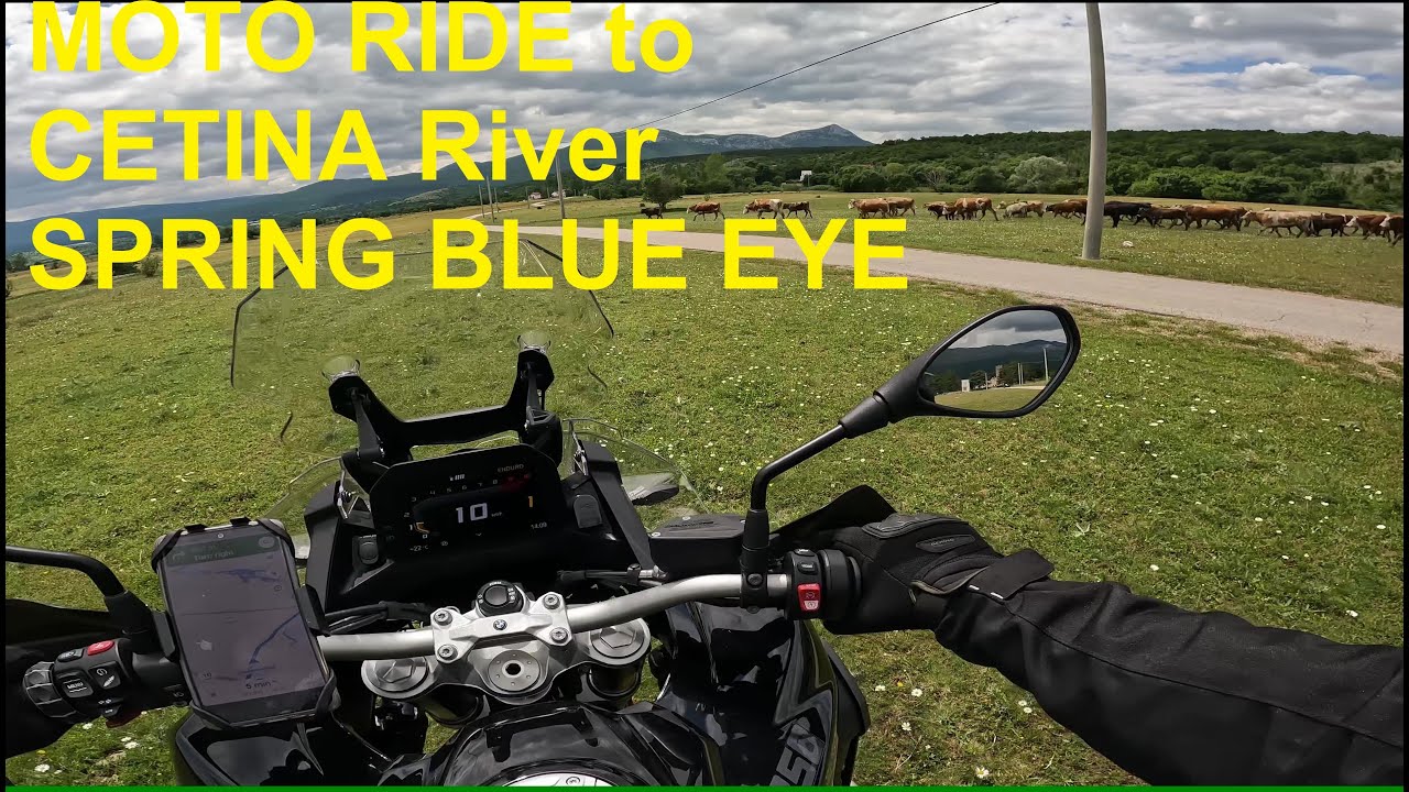 ADV MOTO RIDE to CETINA River Spring Blue Eye
